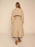 WHITESTUFF FINLEY TRENCH COAT LIGHT NATURAL