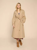 WHITESTUFF FINLEY TRENCH COAT LIGHT NATURAL