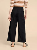 WHITESTUFF HARPER LINEN BLEND TROUSER PURE BLACK