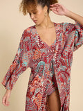 WHITESTUFF SOPHIE KIMONO RED PRINT