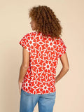 WHITESTUFF IVY LINEN TEE RED PRINT