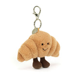 JELLYCAT AMUSEABLES CROISSANT BAG CHARM A4CROBC