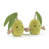 JELLYCAT AMUSEABLES PAIR OF OLIVES A6OLI
