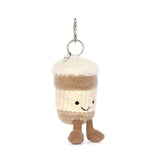 JELLYCAT AMUSEABLES COFFEE TO GO BAG CHARM ACOF4BCN