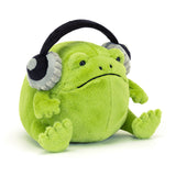 JELLYCAT RICKY RAIN FROG HEADPHONES RR3FH